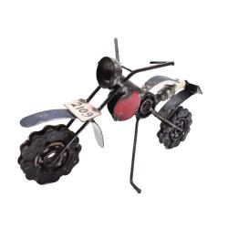 Recycled Metal Motor Bike Ornament, assorted colours 23 x 10 x 13cm