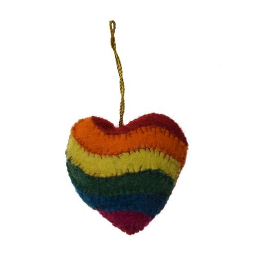 Hanging decoration, felt heart