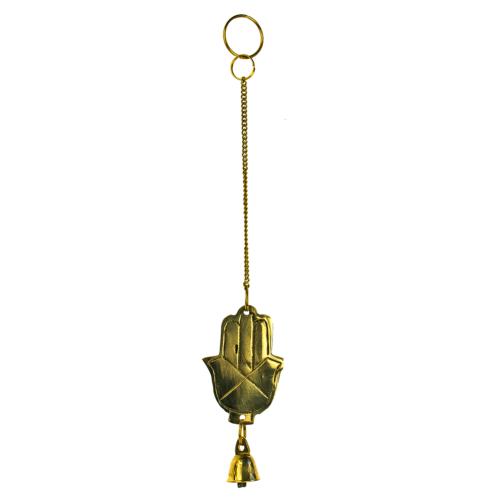 Brass chime hamsa hand