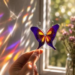 Box of 10 assorted suncatcher butterflies with window sucker