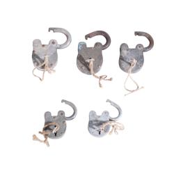 Upcycled Padlock with Key Approx 4 x 7 x 2xm