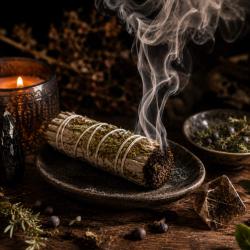 White Sage & Juniper Smudge Stick 10cm