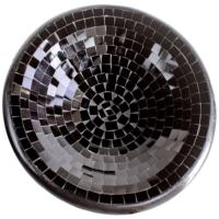 Bowl, mosaic, 30cm black