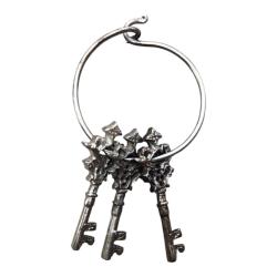 Retro Upcycled Decorative Keys on Ring