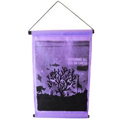 Hanging banner, Sustaining All Life On Earth