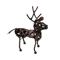 Recycled Metal Stag Ornament
