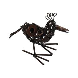Recycled Metal Bird Ornament