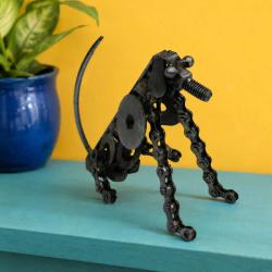 Recycled Metal Dog Ornament