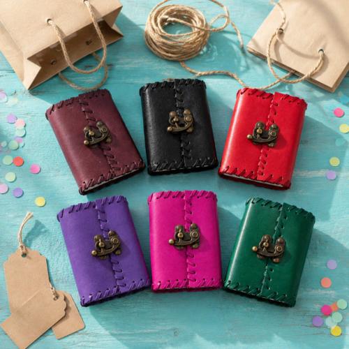 36 Leather Notebooks / Journals with Clasp 8 x 10 cm