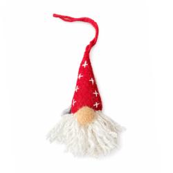Hanging Decoration Handcrafted Felt Santa Gnome 3 x 10cm