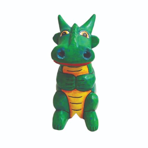 Incense Smoking Dragon Green 20cm height