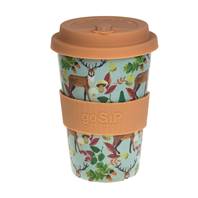 Reusable travel cup, biodegradable, stags