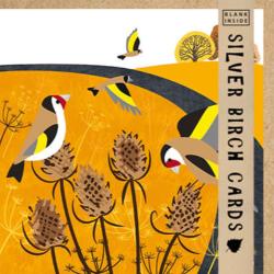 Greetings card "Charm of Goldfinch" 15.5 x 15.5cm