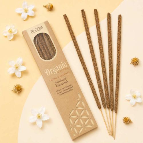 Smudge Incense Organic Goodness Bloom Jasmine & Chamomile x6