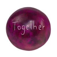 Sentiment pebble round, Together, pink