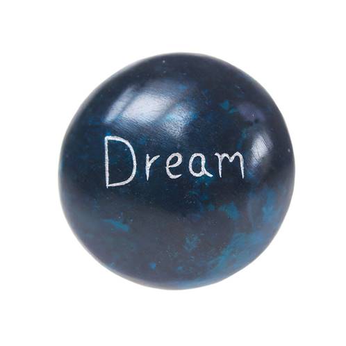 Sentiment pebble round, Dream, turquoise