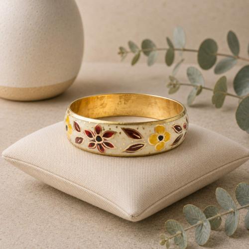 Bangle Floral Yellow and Red Flowers