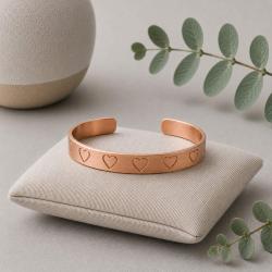 Copper Bracelet / Bangle Heart