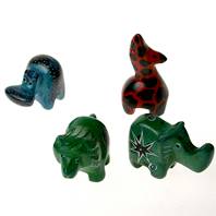 Kisii stone mini animals asstd, 1 supplied