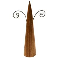 Earring + ring-holder with wire, natural colour, 15cm