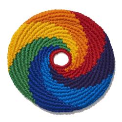 MayaFlya Flying Disc, El Grande Rainbow Swirl