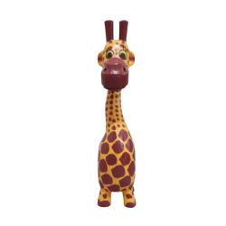 Worried Giraffe Albesia Wood 6 x 9 x 27cm