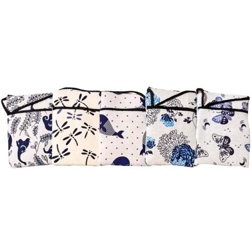 Set of 54 Shoulder Purses / Bags Cotton Assorted Designs 12 x 17cm