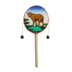 Wood/bamboo shaker, jaguar