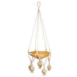 Hanging basket/sika, cane bowl 26cm diameter