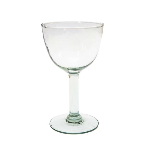 Set of 4 Wine Glasses Recycled Glass 14cm height 8cm diam