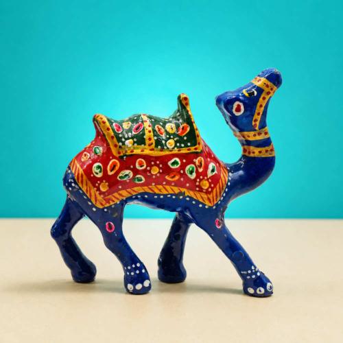 Blue Camel Ornament Recycled Plastic 12 × 4 × 10cm