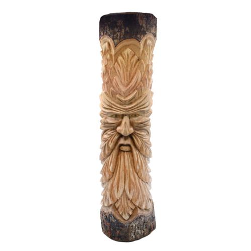 Green Man jempinis wood carving 50cm