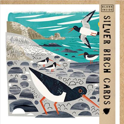 Greetings Card, Oystercatchers, 15x15cm