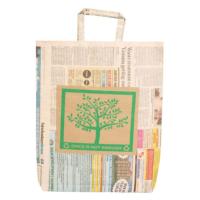 Gift bag recycled newspaper
