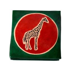 Leather coin purse giraffe