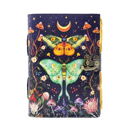 Moth & Butterfly Notebook Journal with Clasp 13 x 18cm