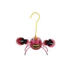 Crab Metal Pink 10x5x13cm
