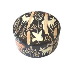 Trinket Box Round Papier Mâché Woodland Wardens 8cm