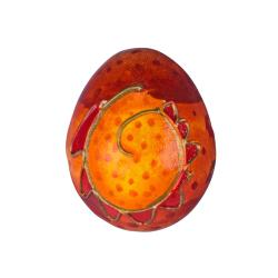 Egg rattle orange