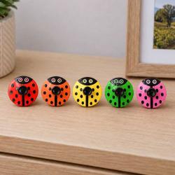 Handcrafted Ladybird Spinning Top – Assorted Colours