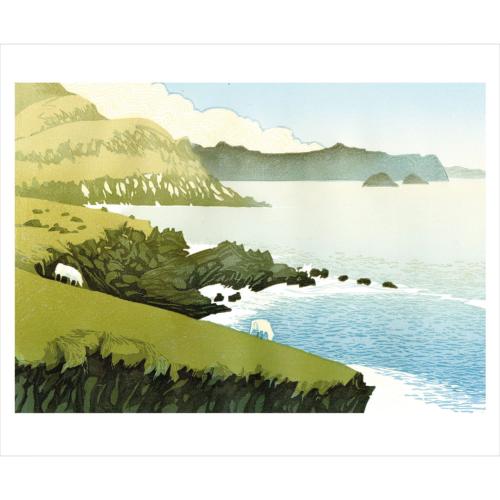 Greetings card "Quiet Sea" 17 x 14cm