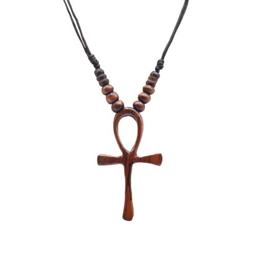 Pendant Sonokeling Rosewood, Looped Cross