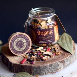 Smudge resin, Organic Goodness, mandarin and bay leaf
