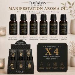Aroma Oil Esoteric Range, display unit with 24 packs
