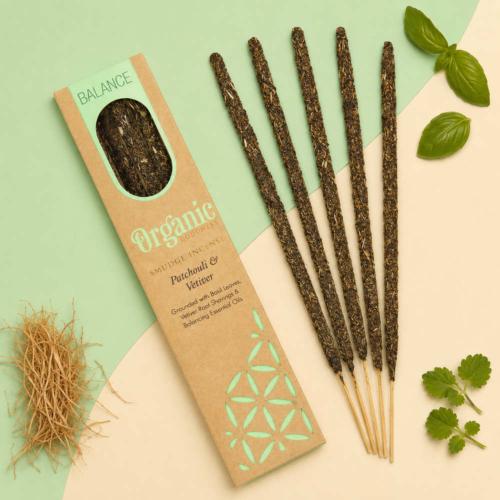 Smudge Incense Organic Goodness Balance Patchouli Vetiver x6