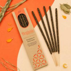 Smudge Incense Organic Goodness Joy Sweetgrass YerbaSanta x6