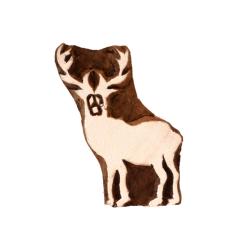 Printing block, red deer
