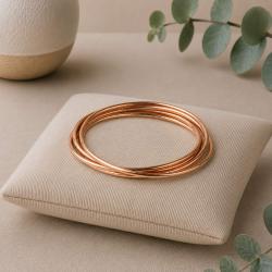Bangle Bracelet Copper Plated 5-Strand