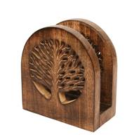 Letter/envelope holder mango wood tree of life