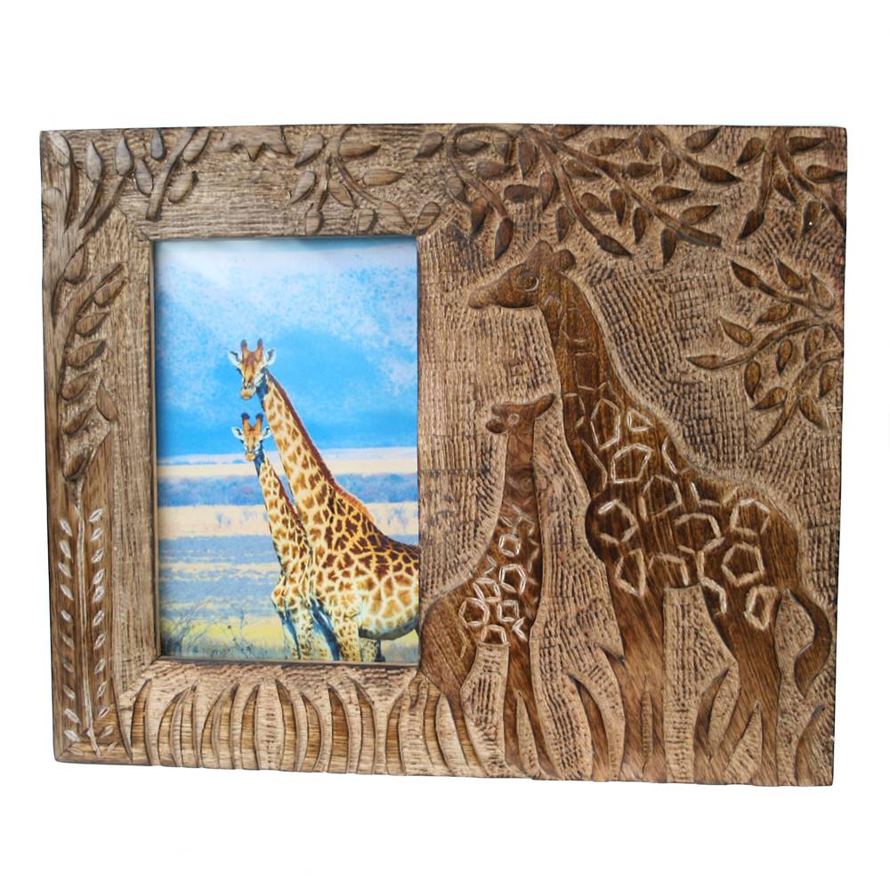 Giraffe frame, mango wood
